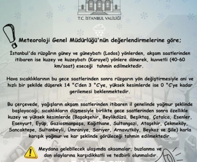 İstanbul Valiliği'nden SON DAKİKA açıklaması geldi mi, okullar tatil mi?