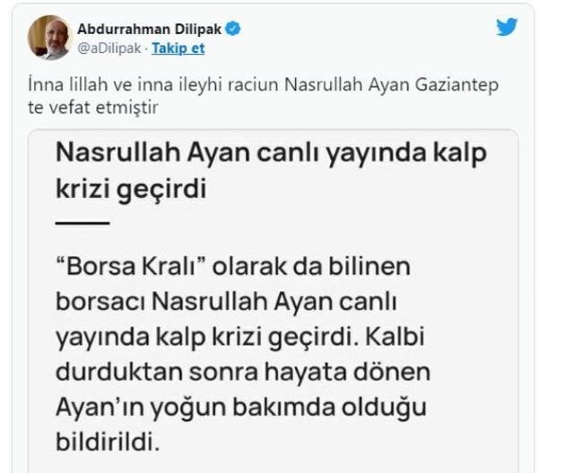 Canlı yayında kalp krizi geçiren iş insanı hayatını kaybetti