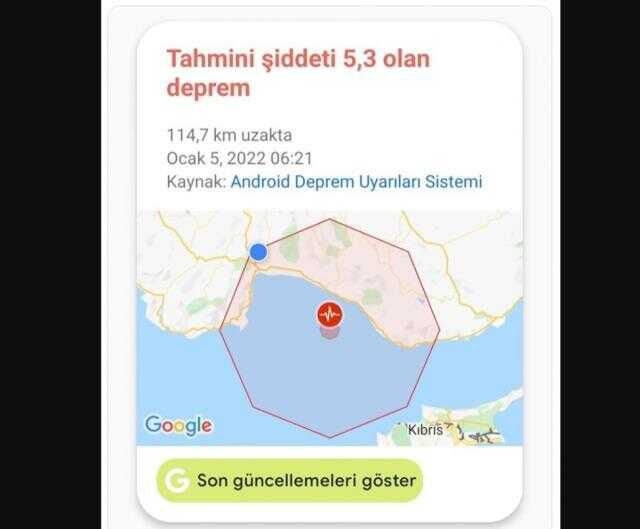 Google Deprem Uyarı Sistemi nedir? Google Deprem Uyarı Sistemi nasıl çalışır? Google Deprem Uyarı Sistemi nasıl aktif edilir?