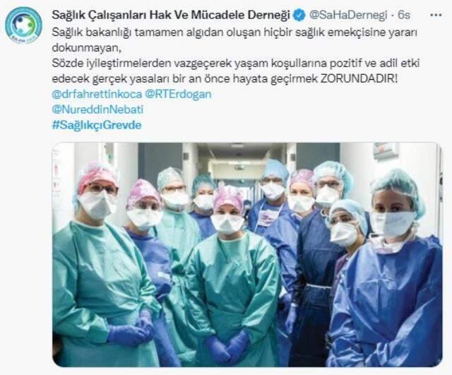 Sağlık emekçileri, maaş iyileştirmesi ve ek gösterge hakları için grevde!