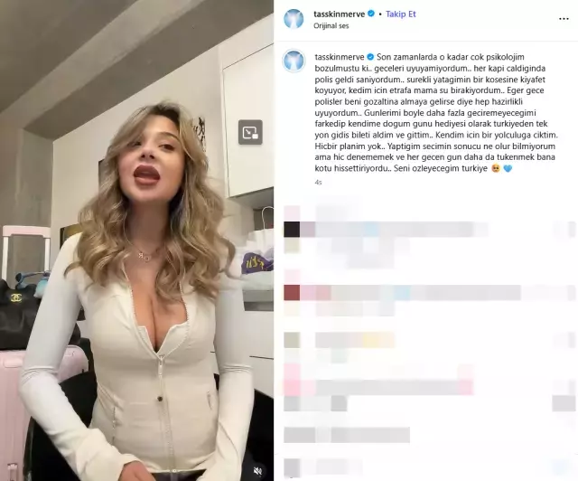 Polis korkusu yaşayan Merve Taşkın Türkiye'yi terk etti