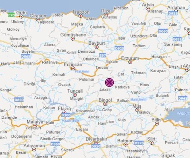 Son Dakika: Erzurum'da 4,9 büyüklüğünde deprem meydana geldi