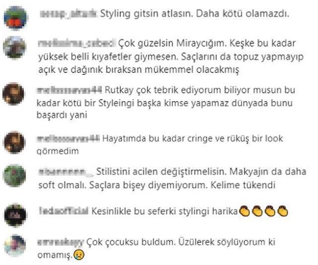 Sütyen ve ceket kombini yapan Miray Daner'in tarzı beğenilmedi