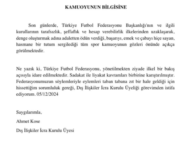 Ahmet Köse kimdir, neden istifa etti?