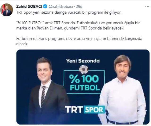 Rıdvan Dilmen, ekranlara TRT Spor ile geri dönüyor