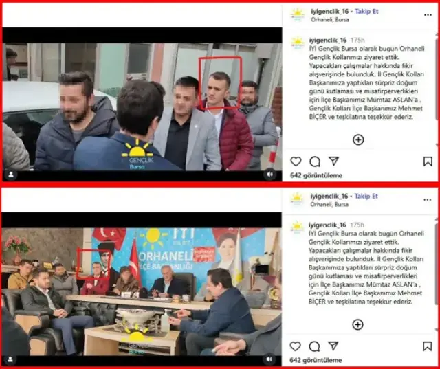 Tutuklanan FETÖ'cü kundakçının, İYİ Parti'deki görüntüleri ortaya çıktı