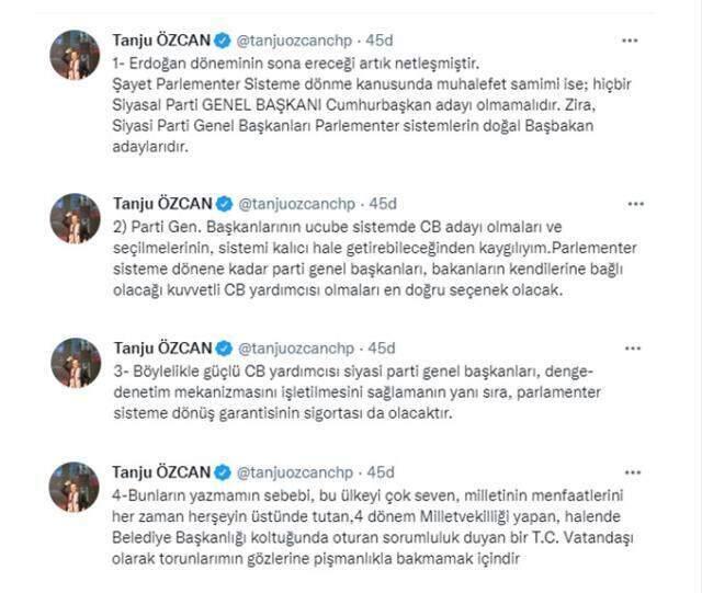 Tanju Özcan'dan CHP gündemine bomba gibi düşecek sözler: Genel Başkan aday olmamalıdır