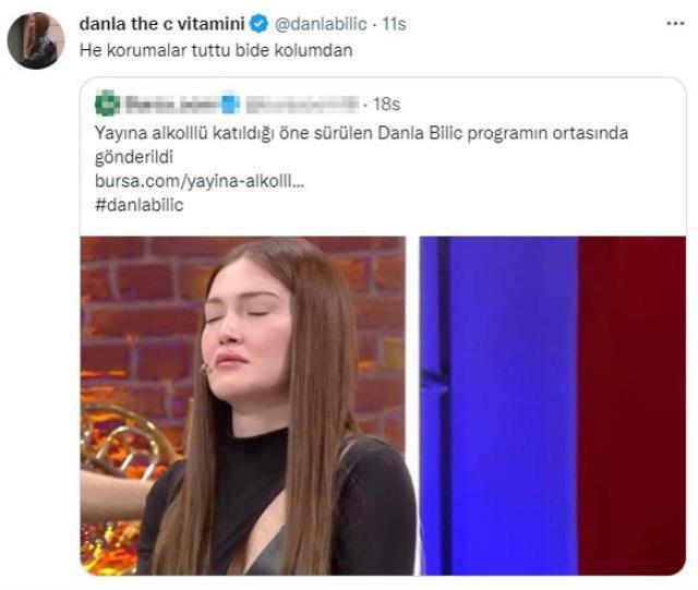 Yayına alkollü çıktığı iddia edilen Danla Bilic, sessizliğini bozdu