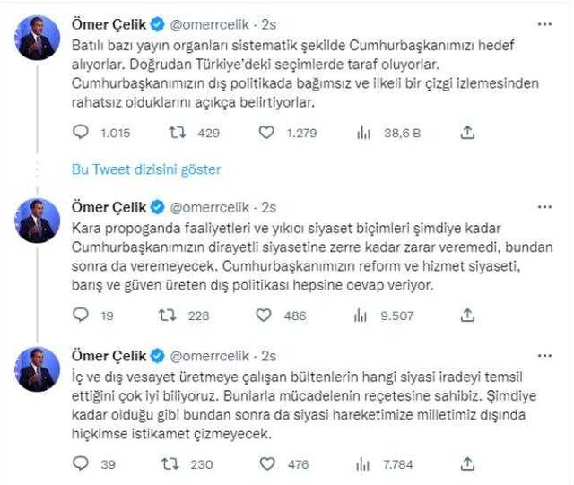 AK Parti Sözcüsü Çelik'ten Alman dergisine tepki: Bunların yaptığı basın yayın faaliyeti değil, ilkel bir kara propagandadır
