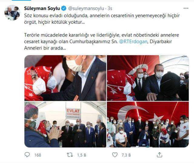 Cumhurbaşkanı Erdoğan ile Bakan Soylu uzun süre sonra ilk kez aynı karede
