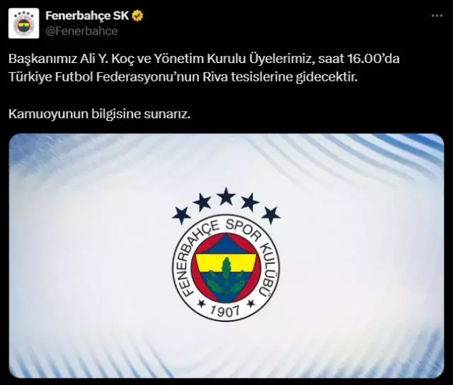 Spor gündemi alev aldı! Ali Koç'tan TFF'ye çıkarma