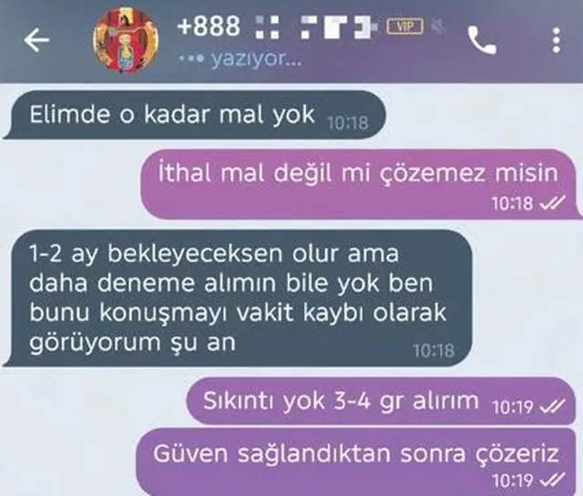 Telegram &uuml;zerinden uyuşturucu pazarlığı! Diyaloglar pes dedirtti