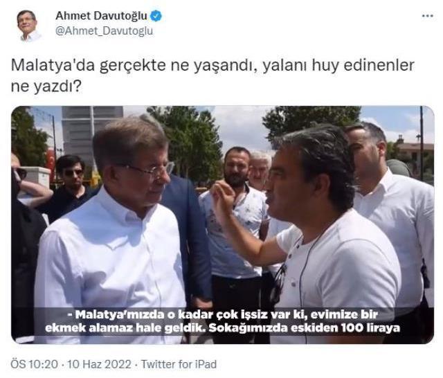 Malatya ziyaretinde 'Çakal' iddiası ortalığı karıştırmıştı! Davutoğlu'ndan videolu yanıt