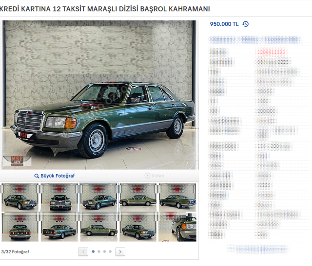 Maraşlı'nın otomobili satışa çıktı: Gelen ilgi, fiyatı yükseltti