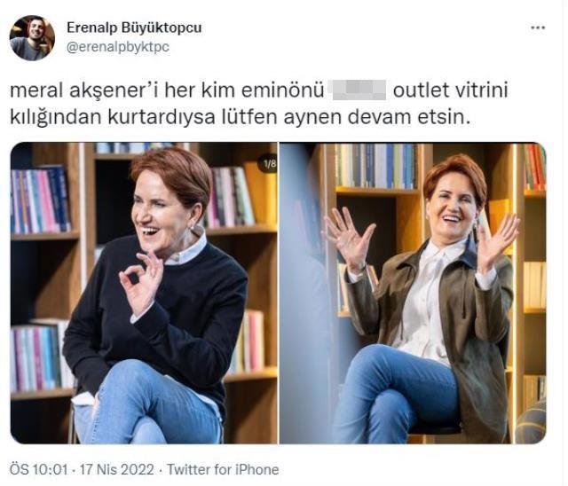 Meral Akşener yeni tarzı ile sosyal medyada gündem oldu