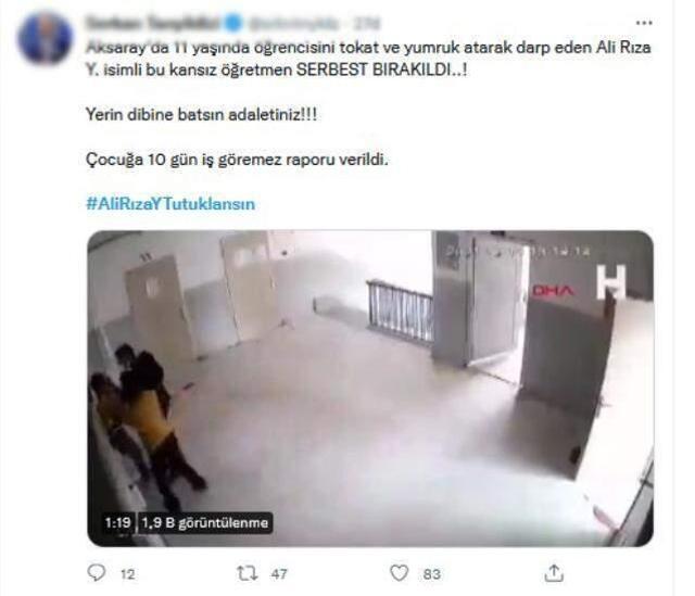 Öğrencisini yumruklayıp hastanelik eden öğretmen serbest bırakıldı, sosyal medya ayağa kalktı: Tutuklansın