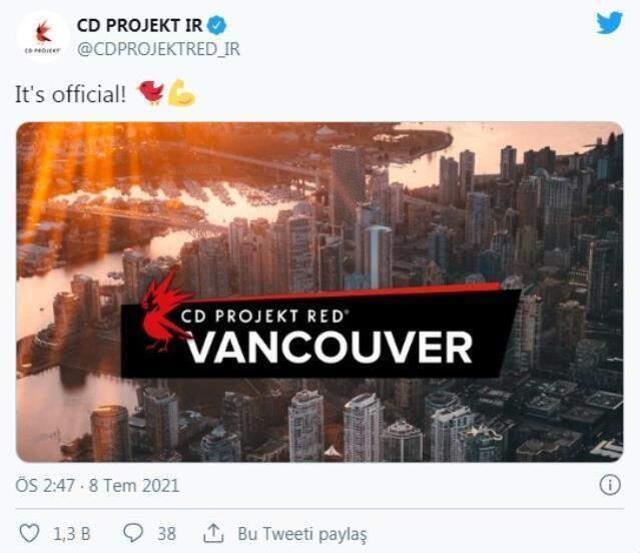 CD Projekt Red Kanada'da stüdyo açtı!