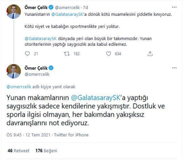 Türkiye tek yürek oldu! Yunanistan'ın Galatasaray'a uyguladığı ayrımcılığa tepki yağıyor