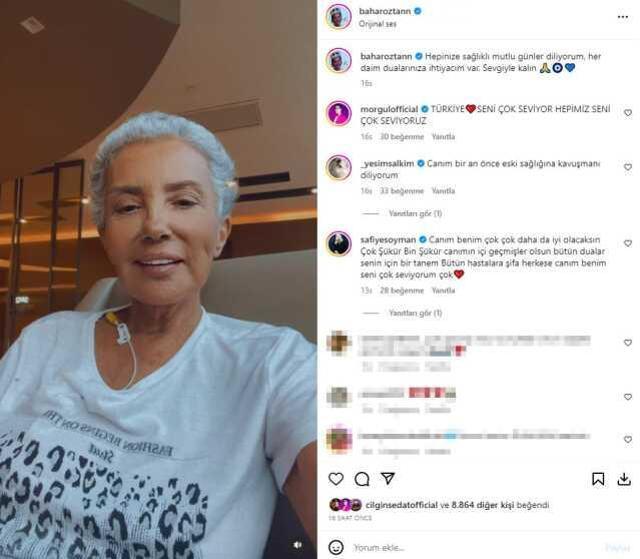 Kanserle mücadele eden Bahar Öztan, hasta yatağından takipçilerine seslenerek dua istedi