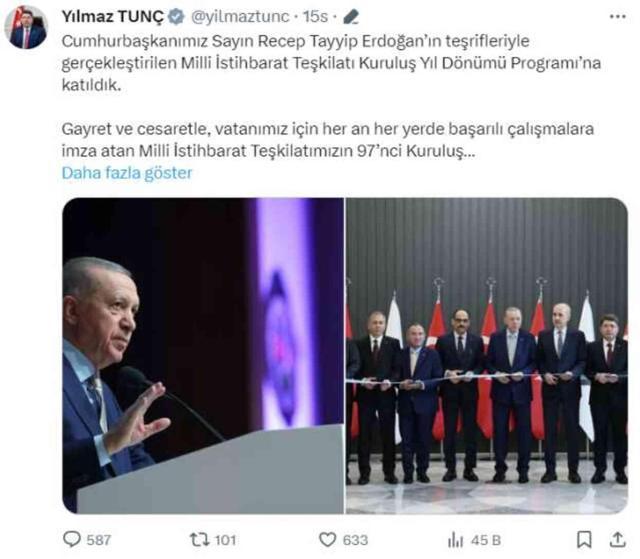 MİT programında fotoğraf krizi! Cumhurbaşkanı Erdoğan'ın hesabından paylaşılan kareler kısa sürede silindi