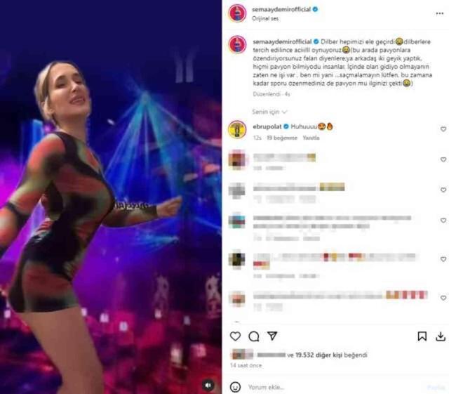 Sema Aydemir'in Dilber dansı tepki çekti