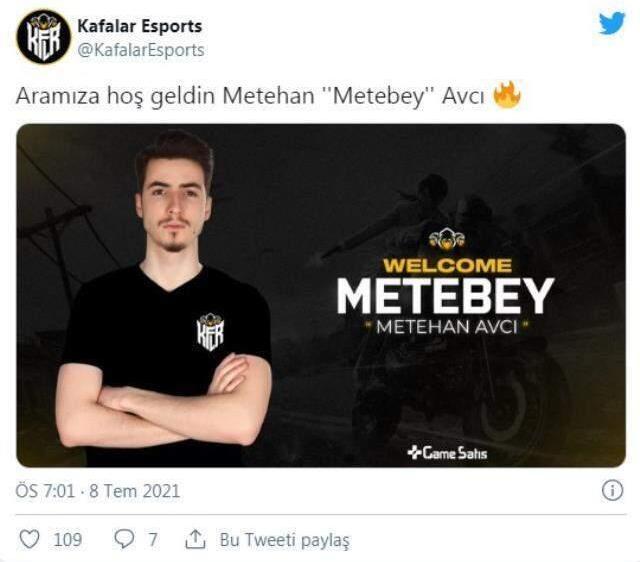 Yakın bir zamanda PUBG arenasına giren Kafalar Esports Metebey ile anlaştı!