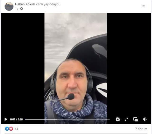 Bursa'da düşen eğitim uçağında hayatını kaybeden 2 kişinin son görüntüleri ortaya çıktı