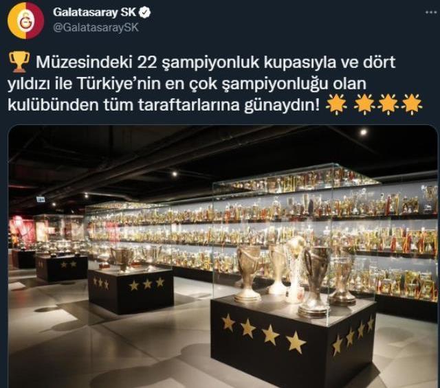 5 yıldız paylaşımı yapan Fenerbahçe'ye, Galatasaray'dan 'göndermeli' günaydın mesajı