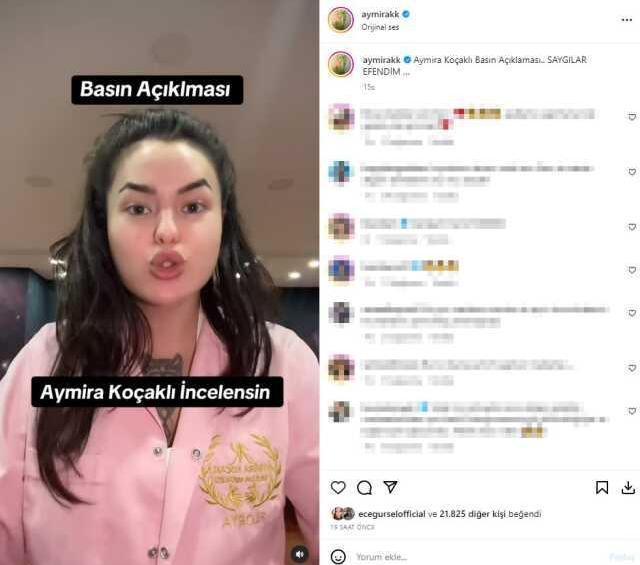 '25 yaşında ayda 5 şube açıyorum' diyen fenomen Aymira Koçaklı MASAK ve Vergi Dairesi'ne seslendi: İncelenmek istiyorum