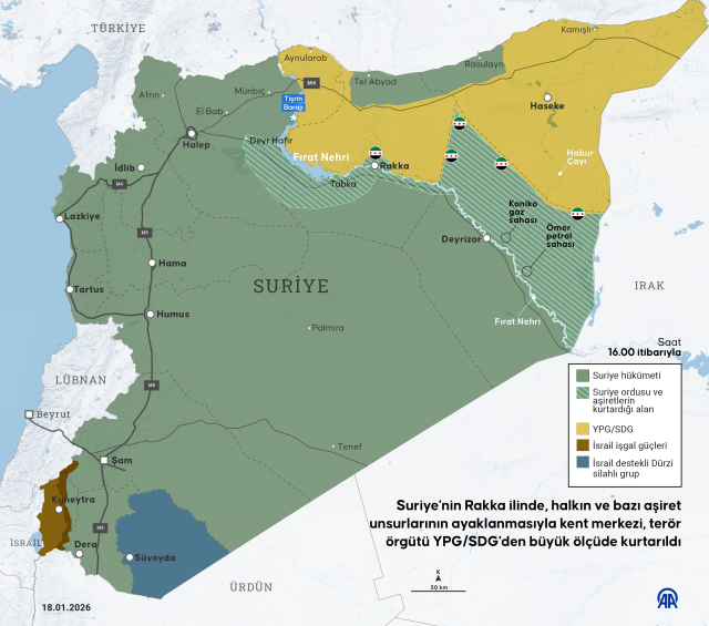 Suriye'de Rakka da terörden temizlendi