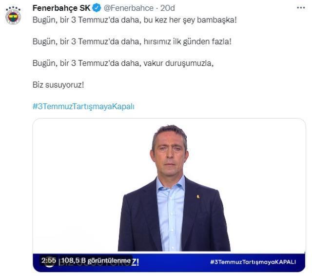 Fenerbahçe unutmuyor, unutturmuyor! 3 Temmuz 2011'in yıl dönümünde yayınlanan video büyük ses getirdi