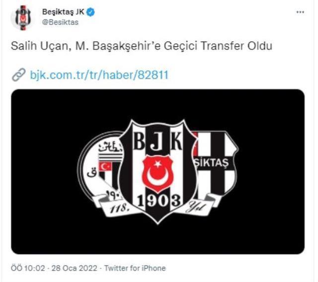 Beşiktaş macerası 5 ay sürdü! Salih Uçan resmen Başakşehir'de