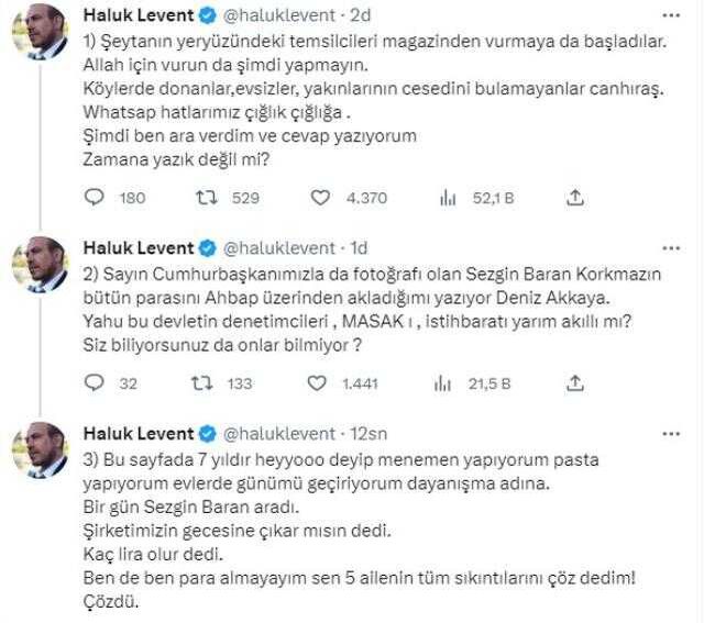 Haluk Levent'ten kendisini hedef alan Deniz Akkaya'ya zehir zemberek sözler: 5 milyonluk dava açacağım
