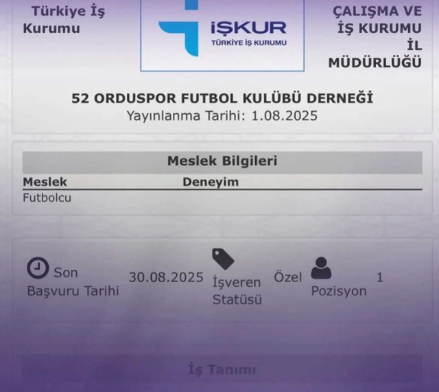 Görülmemiş olay! İŞKUR'a futbolcu ilanı verdiler, işte yapılan başvurusu sayısı