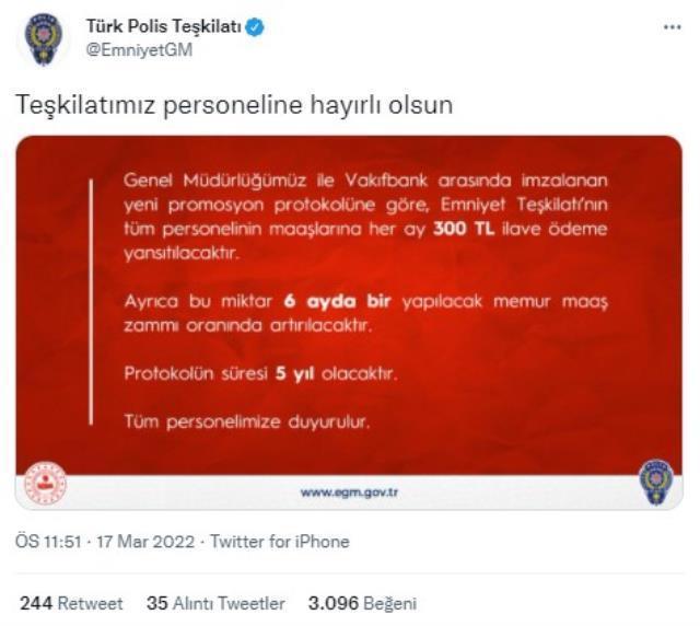 İmzalar atıldı! Polislerin maaşlarına her ay 300 kira ilave ödeme yansıtılacak