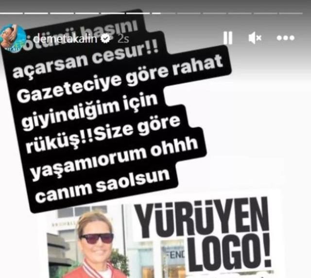 'Rüküş' yorumlarına sinirlenen Demet Akalın, açtı ağzını yumdu gözünü