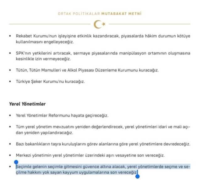 Protokol metninde en dikkat çeken madde! 6'lı Masa'nın 'Son verilecek' dediği uygulamaya Özdağ 'Devam' dedi