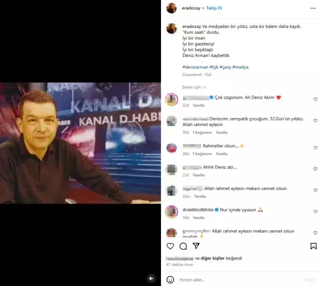 Gazeteci Deniz Arman hayatını kaybetti