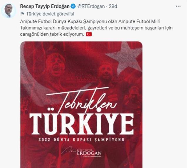 Tarih yazdık! Ampute Futbol Milli Takımı, Dünya Kupası'nı kazandı