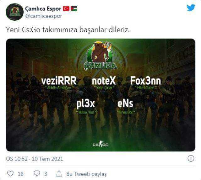 Çamlıca Espor CS: GO kadrosunu duyurdu!