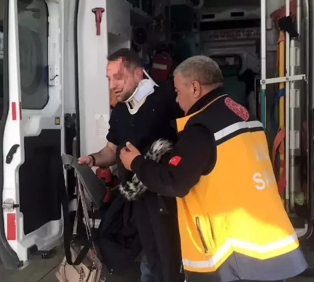 Otomobili takla atan adamın sedyedeki ilk sorusu duygulandırdı: Eşimin yanına gitmek istiyorum