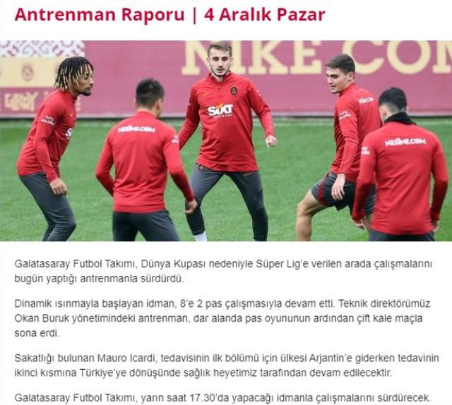 Apar topar Arjantin'e giden Icardi için Galatasaray'dan açıklama