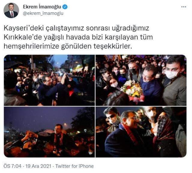 KIRIKKALE - İBB Başkanı İmamoğlu, Kırıkkale'de partililere buluştu