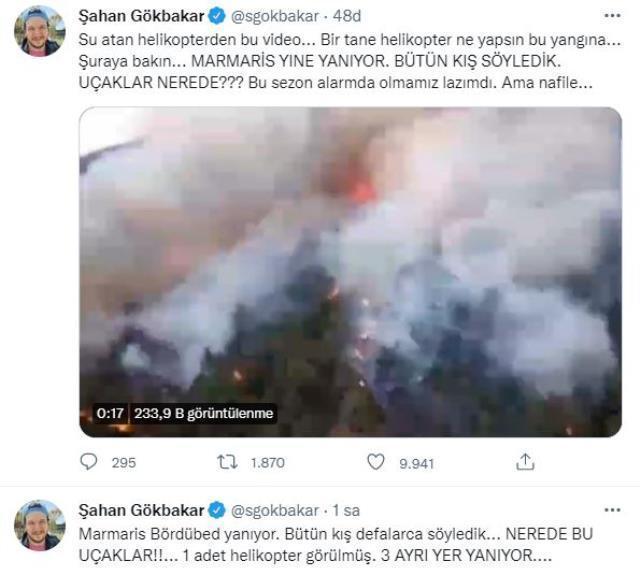 Oyuncu Şahan Gökbakar'dan Marmaris isyanı: Bütün kış söyledik, nerede bu uçaklar?