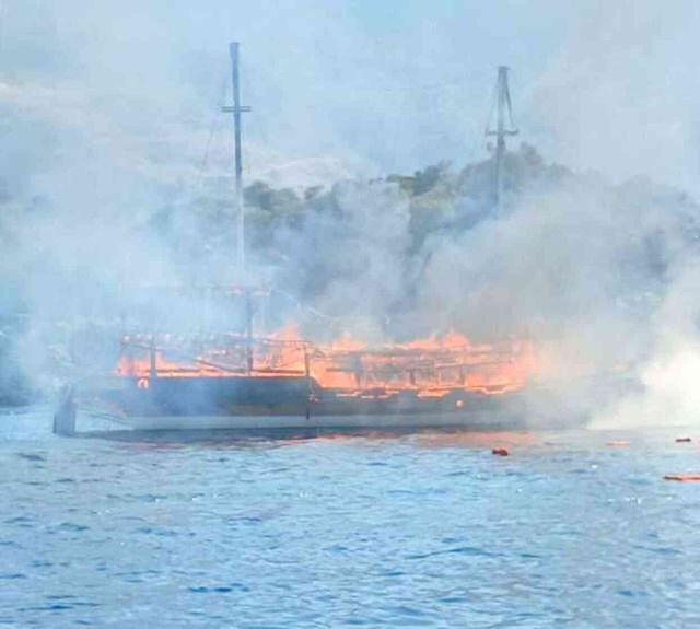 Marmaris'te tur teknesinde çıkan yangının sebebi belli oldu! Kaptan ve tekne sahibi gözaltında