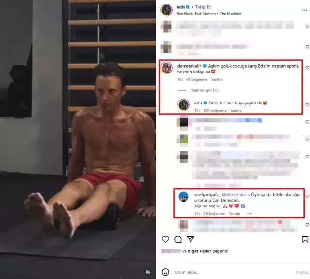 Edis spor salonunda paylaşım yaparken
