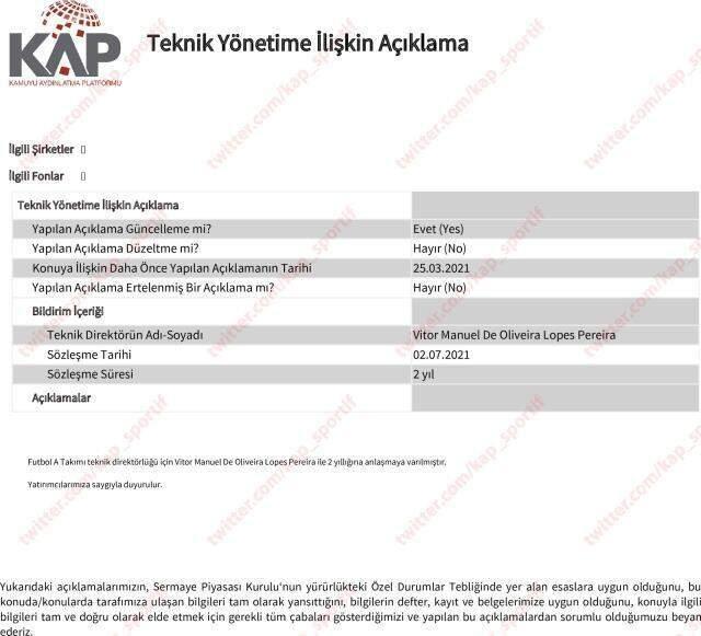 Son Dakika: Fenerbahçe'nin yeni teknik direktörü Vitor Pereira oldu