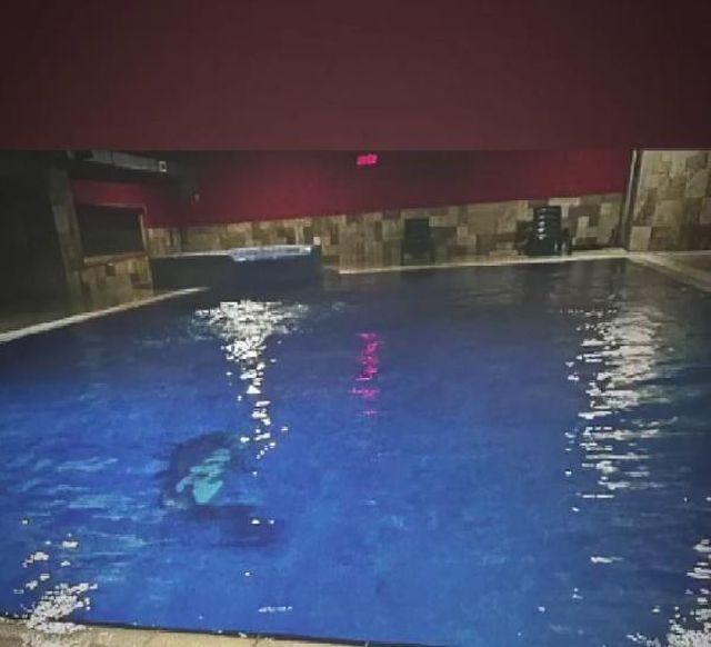 Kolonlarının kesildiği öne sürülen Galeria Sitesi'nin altındaki havuzun görüntüsü ortaya çıktı