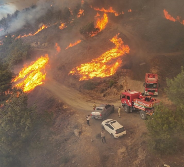 Alevler saatlerdir söndürülemiyor! Hatay'dan gelen görüntüler korkunç