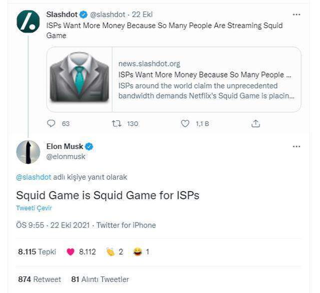 Squid Game Elon Musk neden gündem oldu?